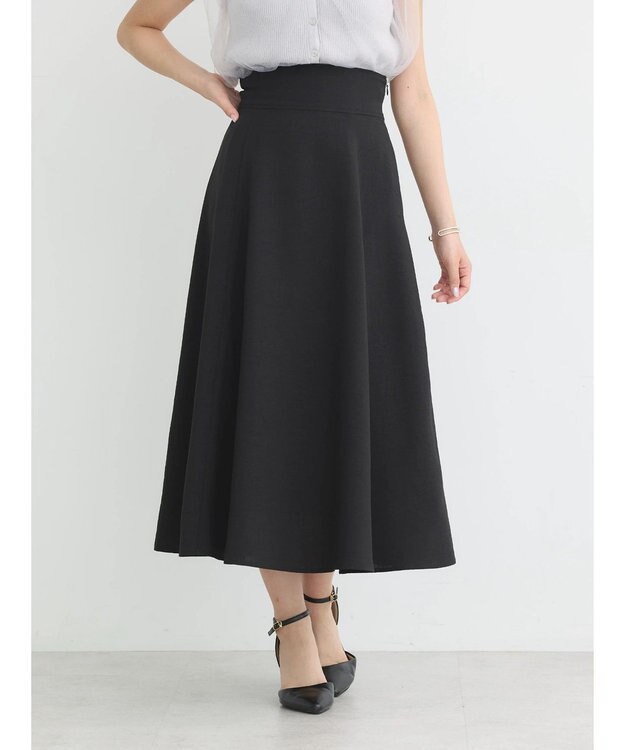 earth music&ecology バックレースアップスカート Black