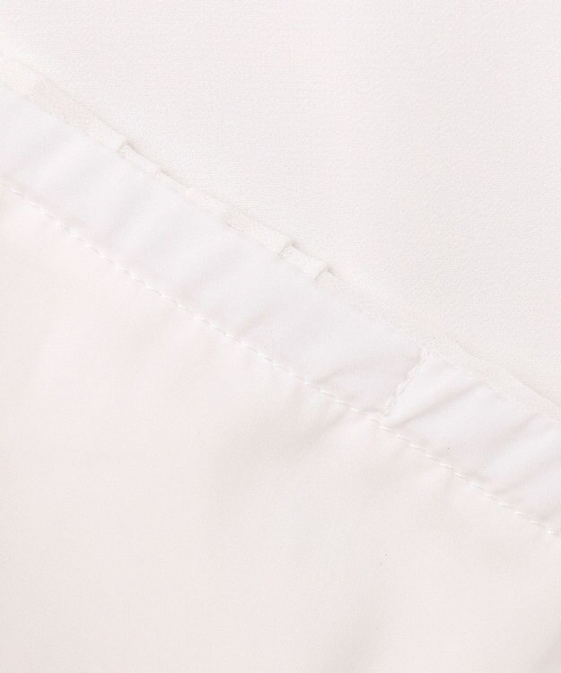 ANY SIS 【洗える】フロントプリーツシフォン ブラウス オフ