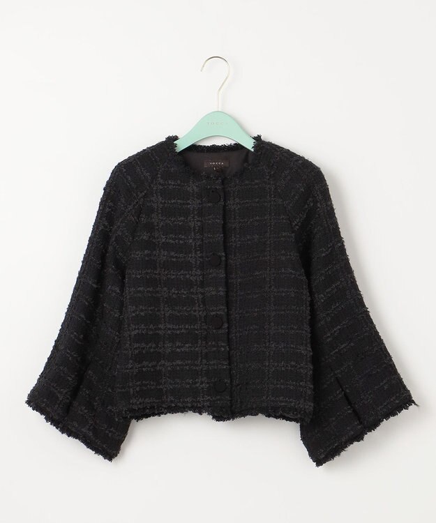 TOCCA UNSNARL ツイードジャケット ブラック系