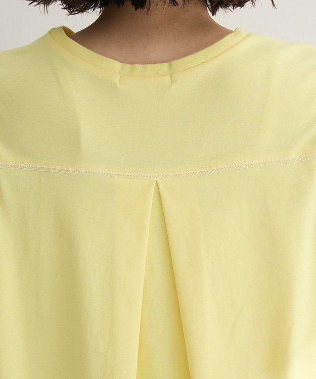 Green Parks 配色ステッチノースリーブチュニック Yellow