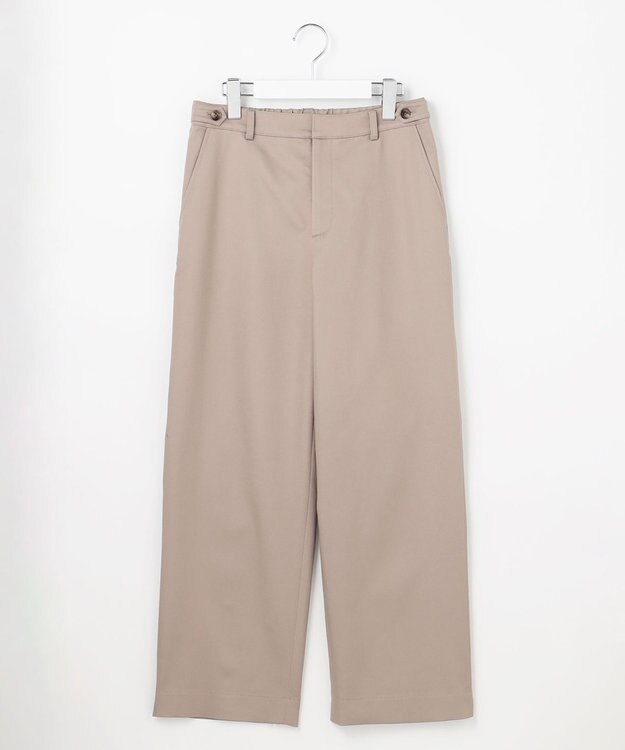 J.PRESS LADIES S TCシャンブレーサテンST ストレート パンツ モカ系