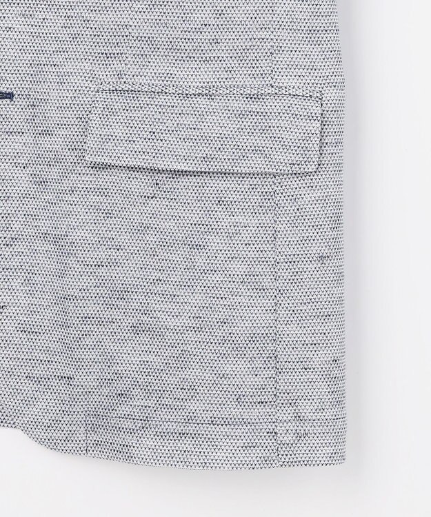 JOSEPH ABBOUD 【尾州産ジャージー/軽量/ストレッチ】ノルマンディーリネントップジャージージャケット ブルー系