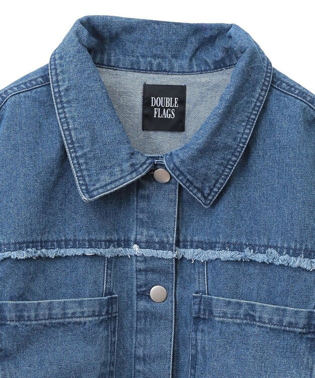 Green Parks ・ＤＯＵＢＬＥ　ＦＬＡＧＳ　フレアスリーブＧジャン Indigo