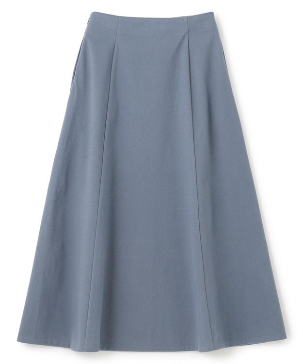 UNFILO ウールライクジャージー スカート ダスティーブルー