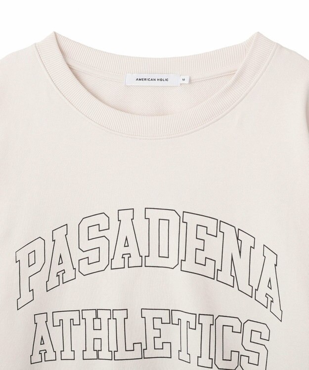AMERICAN HOLIC カレッジロゴドルマンスウェット Ivory
