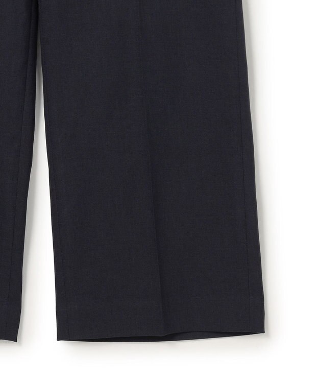 23区 S アイアスマットストレッチ ワイド パンツ ネイビー