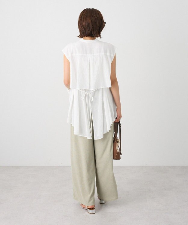 CRAFT STANDARD BOUTIQUE ヴィンテージボイルバックデザインブラウス White