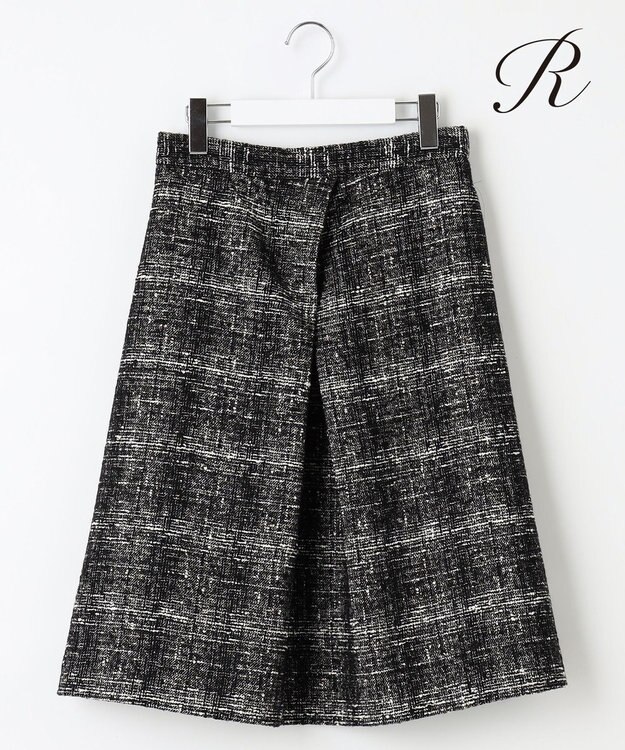 23区 S 【R(アール)】GIOLICAネップチェックツイード スカート ブラック系