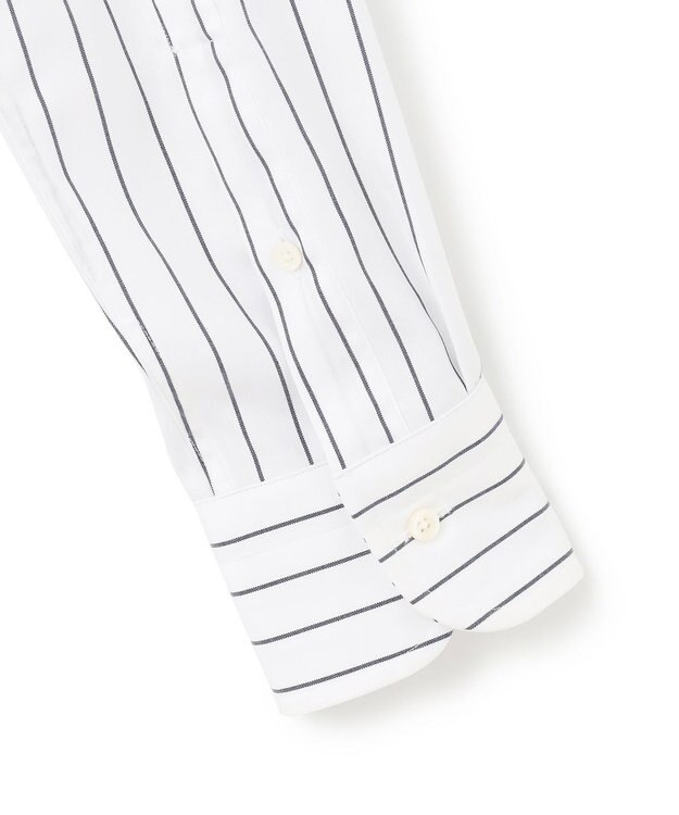 J.PRESS MEN 【KING SIZE】【PREMIUM PLEATS / 形態安定】スーピマコットンホールドストライプ シャツ/B.D. ネイビー系2