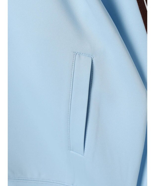 earth music&ecology スポーティー袖ラインブルゾン Sax