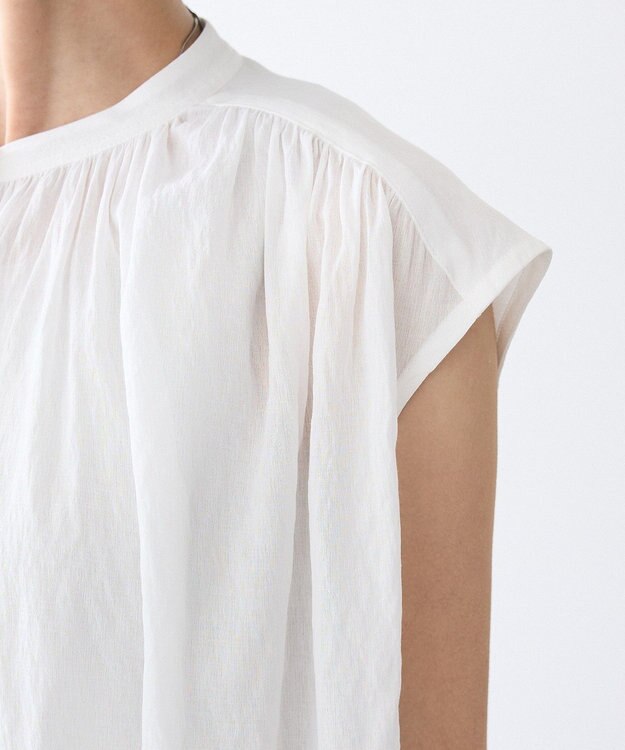 CRAFT STANDARD BOUTIQUE ヴィンテージボイルバックデザインブラウス White