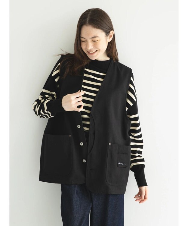 CRAFT STANDARD BOUTIQUE 【リサイクル】ヘビーツイルワークベスト Black