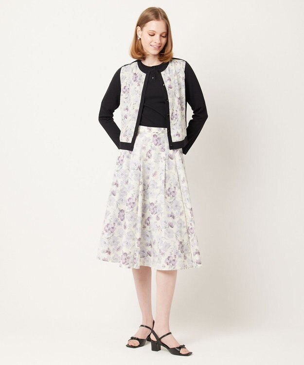 TOCCA 【大人百花掲載】BOTANICAL GARDEN PARTY KNIT CARDIGAN カーディガン ブラック系