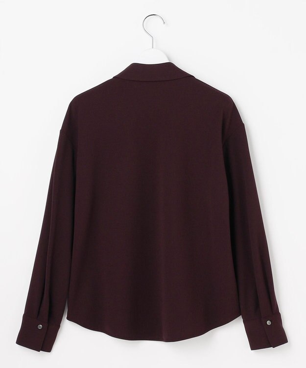 J.PRESS LADIES ジョーゼットダンボール スキッパー カットソー パープル系