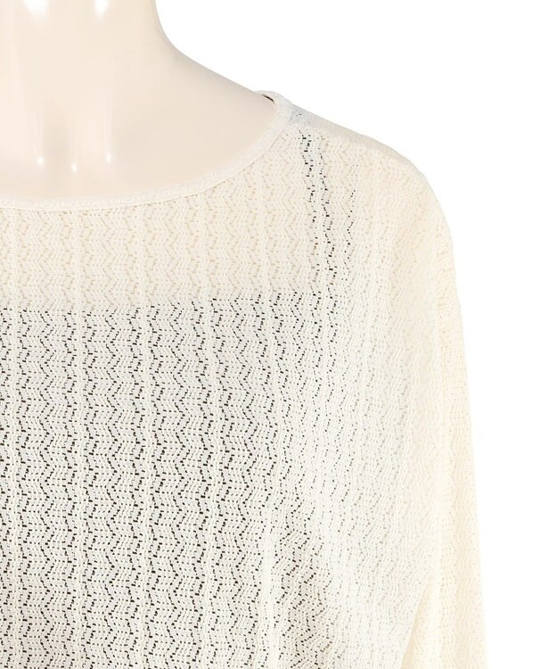 San-ai Resort（三愛水着楽園） 【WEB限定】ニットレーストップス付き4点セット水着 オフホワイト