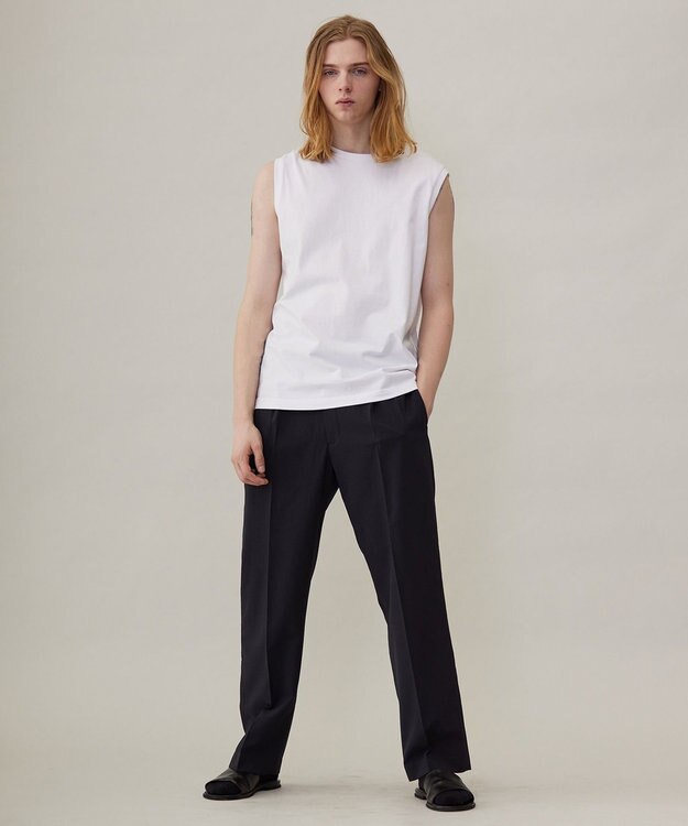 UNFILO MENS ベーシック タンクトップ シロ