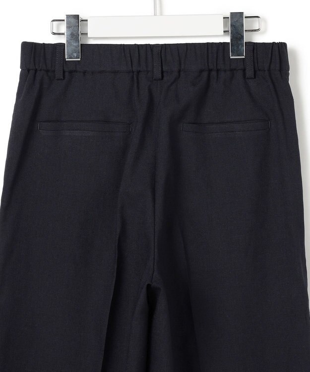 23区 S アイアスマットストレッチ ワイド パンツ ネイビー
