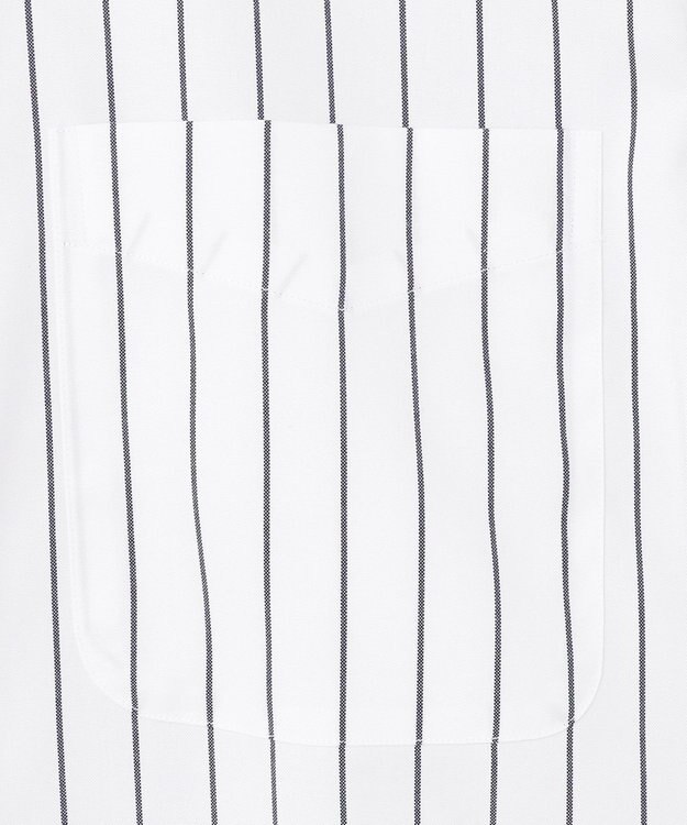 J.PRESS MEN 【KING SIZE】【PREMIUM PLEATS / 形態安定】スーピマコットンホールドストライプ シャツ/B.D. ネイビー系2