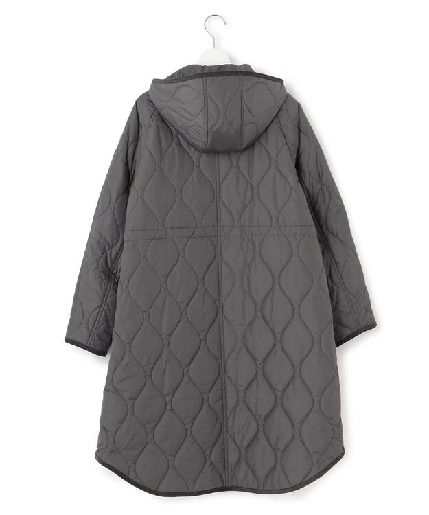 23区 L 【洗える/撥水加工】中綿 ロング パディング アウター グレー系