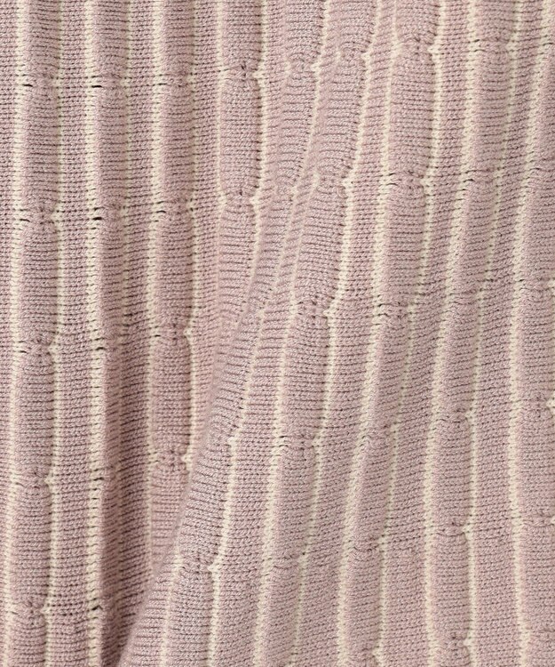 ANY SIS S 【低身長企画】バイカラーニットセットアップ ローズグレー