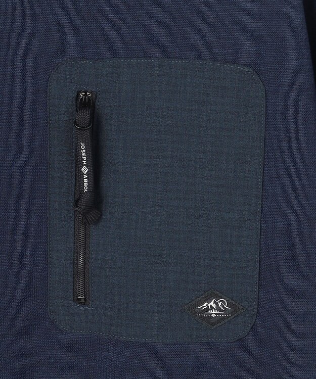 JOSEPH ABBOUD MOUNTAIN 【サステイナブル】オーガニックコットンアセテート ニットＴシャツ ネイビー系