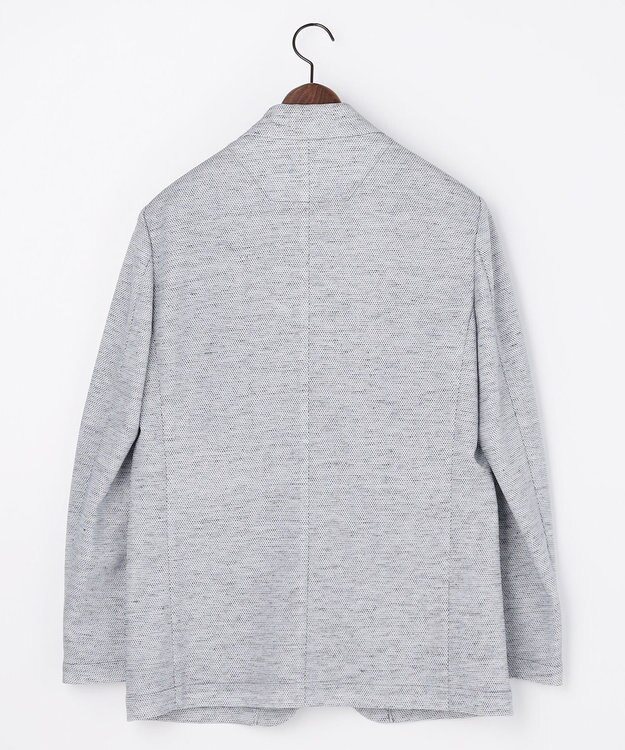 JOSEPH ABBOUD 【尾州産ジャージー/軽量/ストレッチ】ノルマンディーリネントップジャージージャケット ブルー系