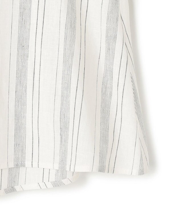 23区 L 【SLOW/一部店舗限定】ストライプエンブロイダリー ブラウス ホワイト系1