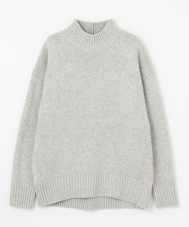 ANY 【6色展開】ラムウールハイネックニット グレー