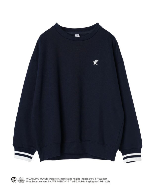 Green Parks ハリーポッター／袖口ライン裏毛プルオーバー Navy