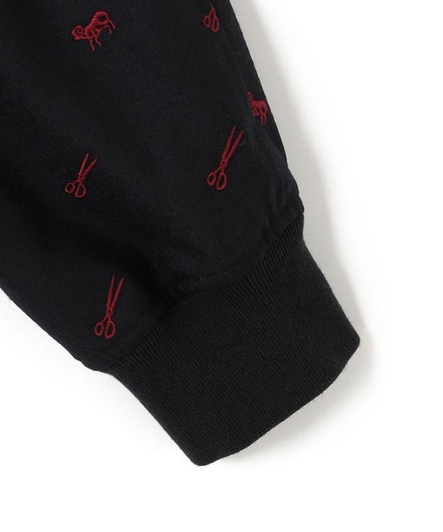 J.PRESS MEN エンブロイダリーゴルフジャケット ネイビー系