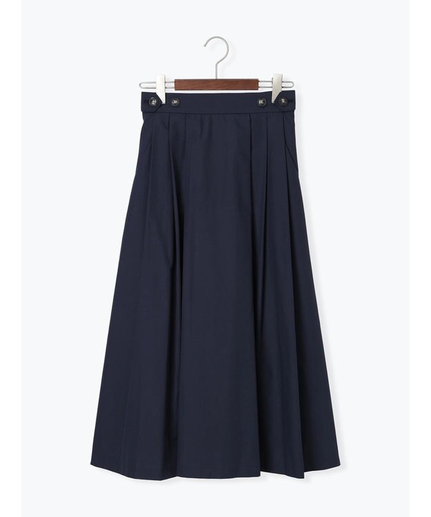 Te chichi タイプライタータックフレアスカート ネイビー