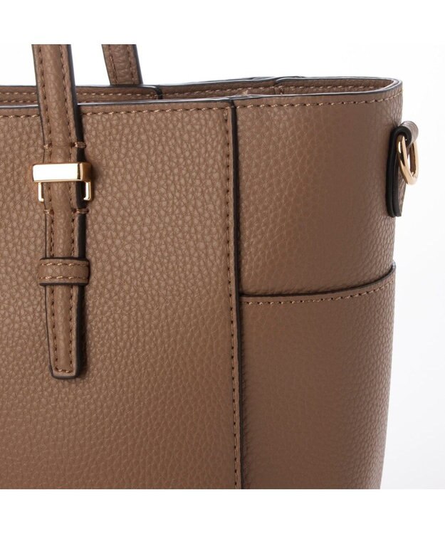 UNBILLION 【テレビ ドラマ着用アイテム】カシュカシュ cachecache / 横型金具ポイント2wayトートバッグ ベージュ