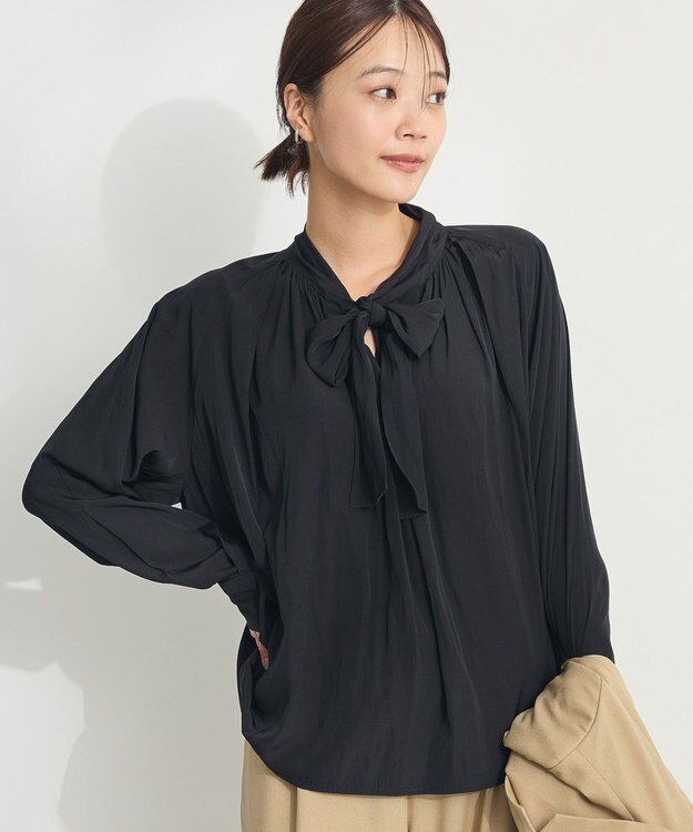 CRAFT STANDARD BOUTIQUE ２ＷＡＹボウタイブラウス Black