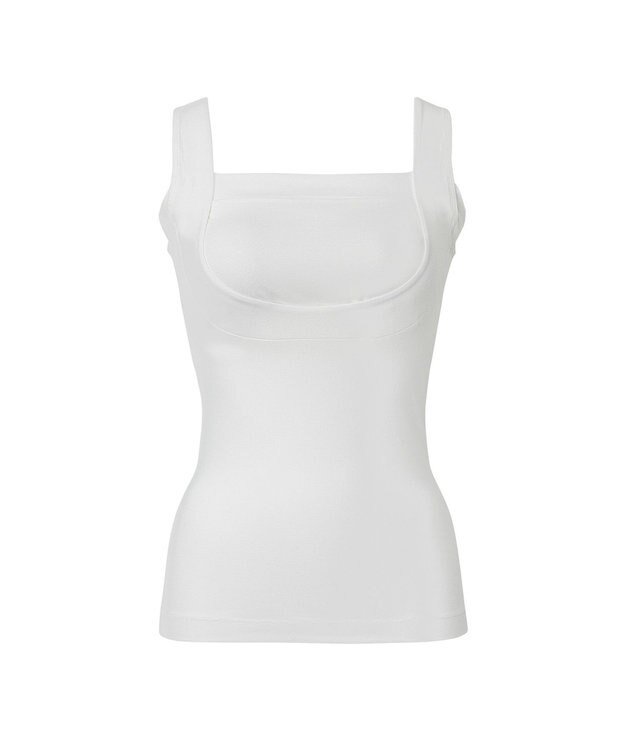 BRADELIS New York 【BRADELIS NewYork peace】綿混楽々dailyブラキャミ23  サラッと快適な補正ブラキャミ シェイパー オフホワイト