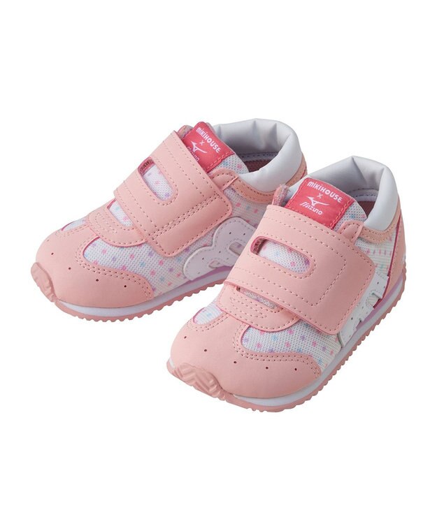 MIKI HOUSE HOT BISCUITS 【WEB限定】【13-15.5cm】ミズノコラボ セカンドベビーシューズ【WebLimited】 ピンク