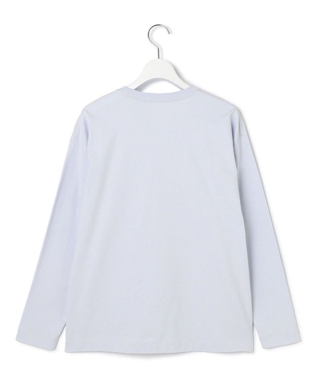 23区 【洗える】レタープリント ロンTEE サックスブルー系