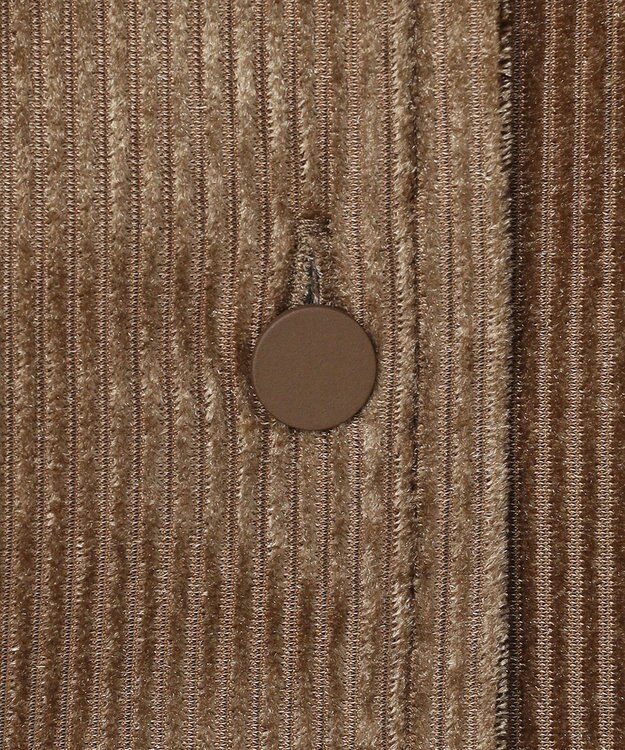 uncrave シアーベロアリブ シャツ ブラウン