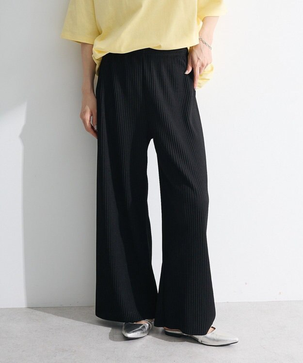 Green Parks 楽ちん涼やかドライタッチイージ－パンツ Black