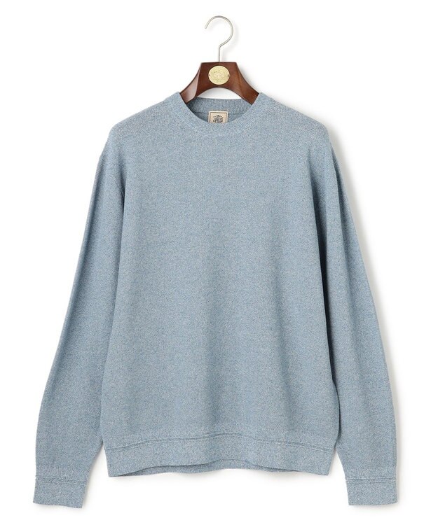 J.PRESS MEN 【KING SIZE】ギマコットンカノコクルーネック ニット サックスブルー系