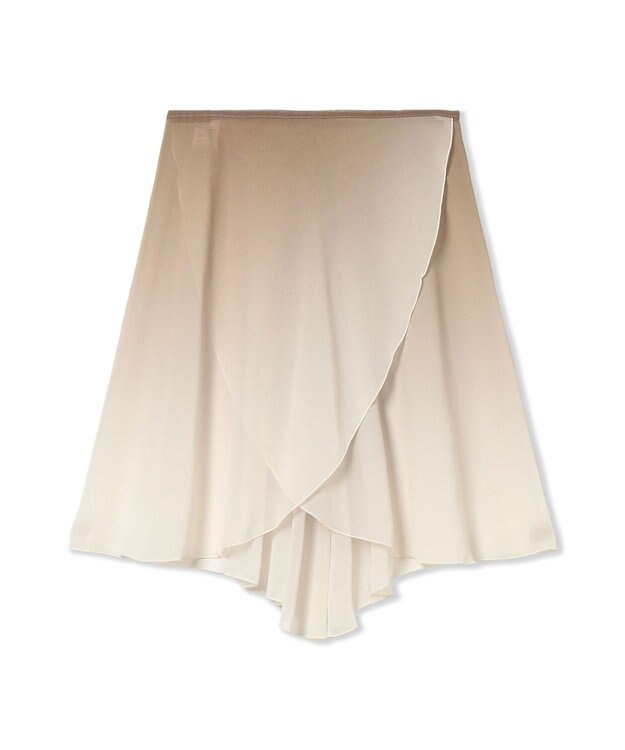 Chacott 【Nela ライン】巻きスカート ベージュグラデーション