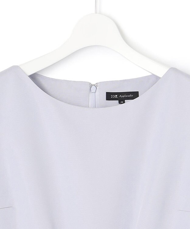 23区 L 【APPLAUDIR】グログランロイヤル ドレス サックスブルー系