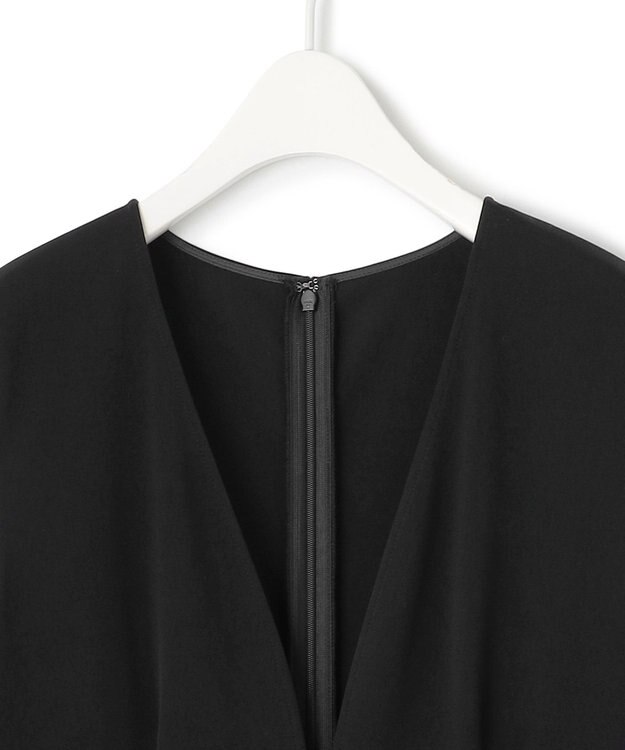 ICB 【洗える】ミリオーネダンボールニット  ジャンパースカートワンピース ブラック系