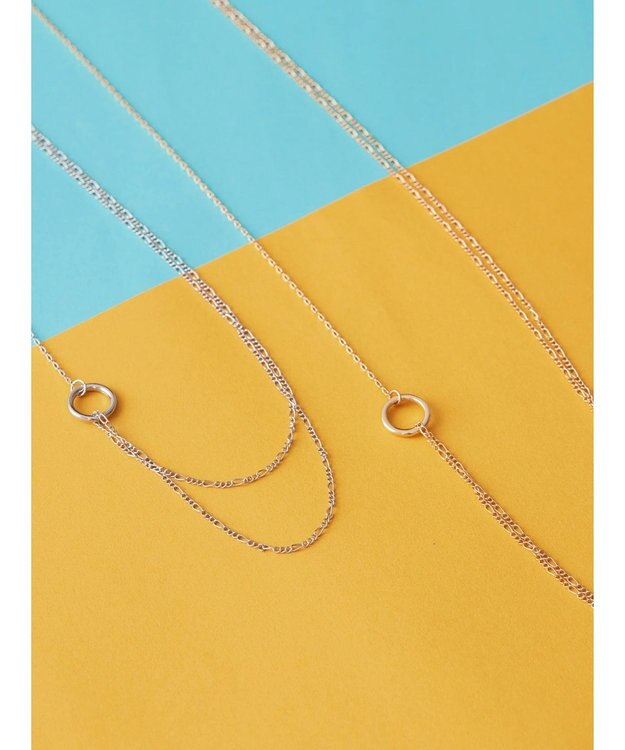 AMERICAN HOLIC ラウンドチェーンピッチネックレス Silver