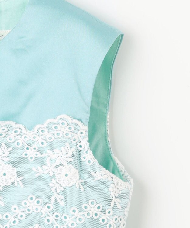 組曲 KIDS 【110-140㎝】ケープセット ドレス ミントグリーン