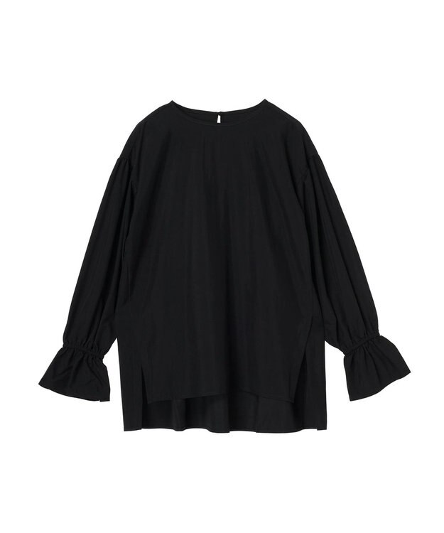 AMERICAN HOLIC 接触冷感キャンディースリーブサイドスリットブラウス Black