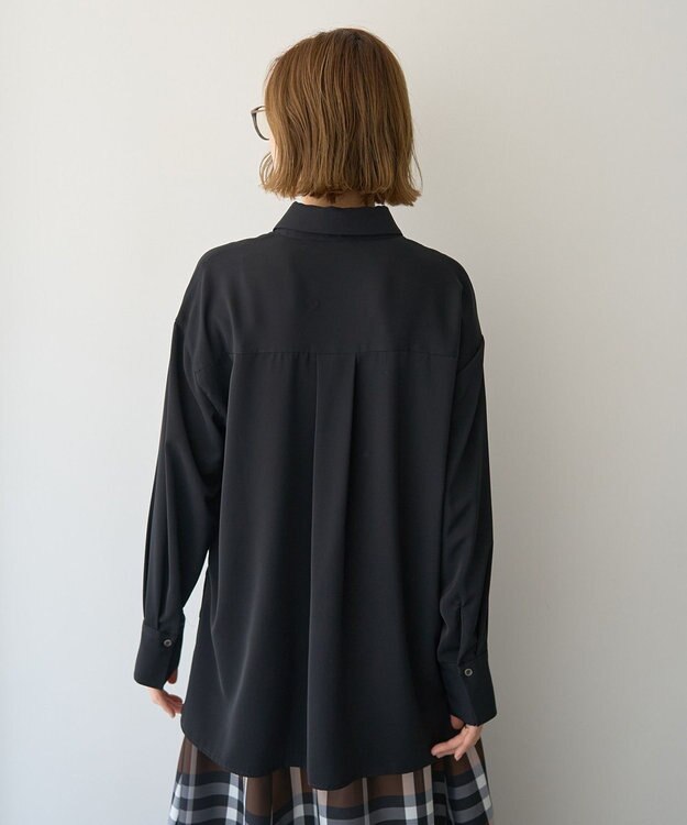 YECCA VECCA 2wayボウタイシャツ Black