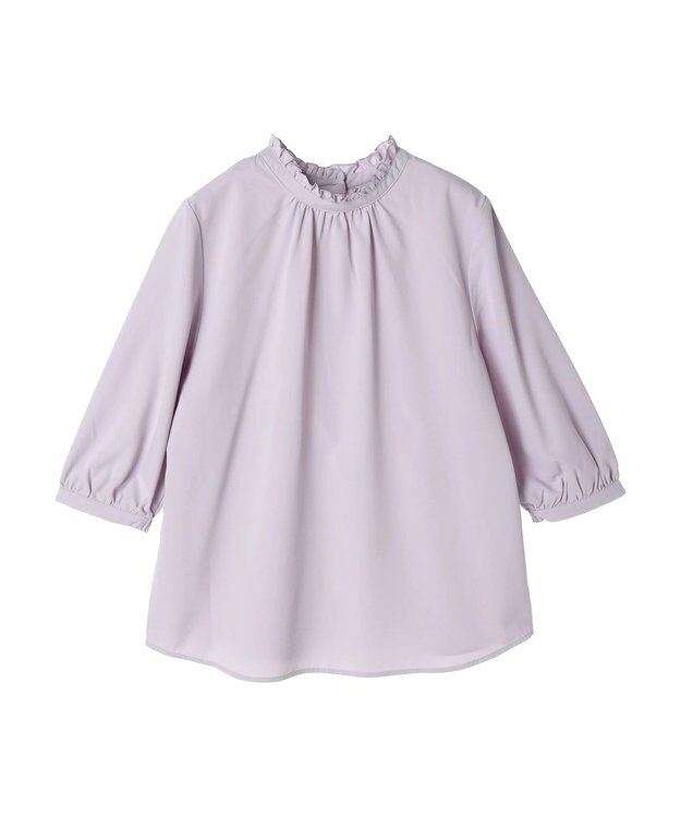 earth music&ecology ２ｗａｙフリル７分袖ブラウス Light Pink