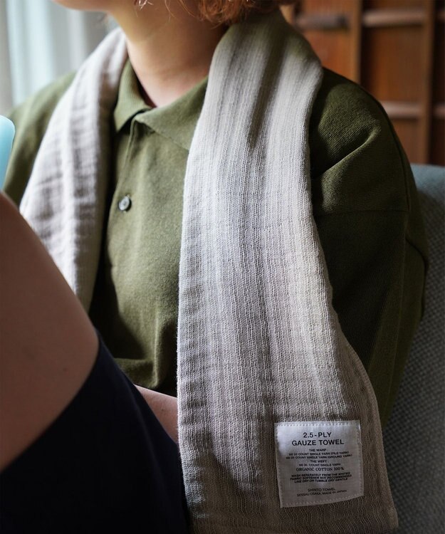 SHINTO TOWEL 【2.5-PLY GAUZE】タオルマフラー Mix Beige