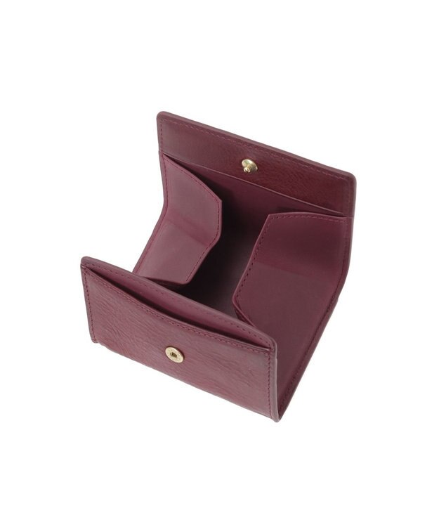 genten アーガイルカットワーク 小銭入れ ワイン