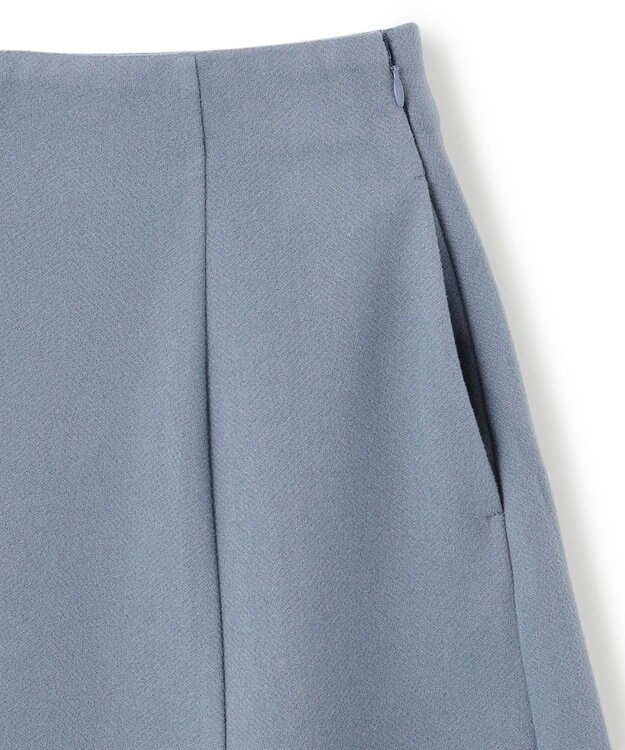 UNFILO ウールライクジャージー スカート ダスティーブルー